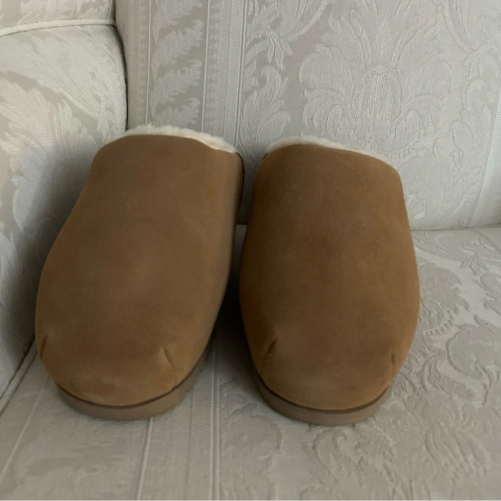 UGG Pumped Slide Camel 1158215 Women's 8 with shearling